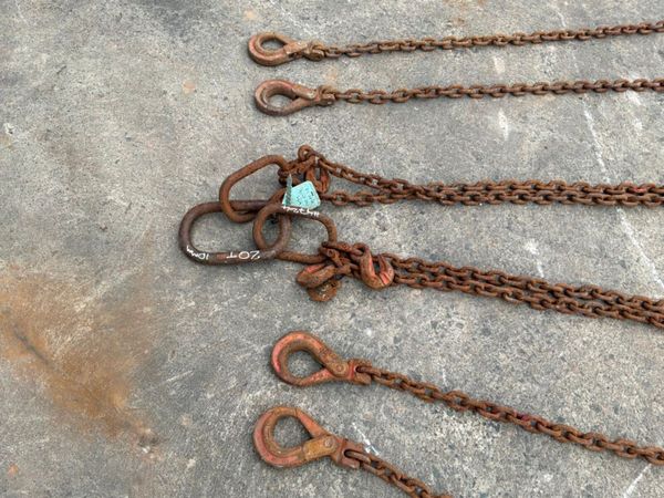 20ft x 10mm LIFTING CHAINS...4 LEG BROTHER...4824. 386215424