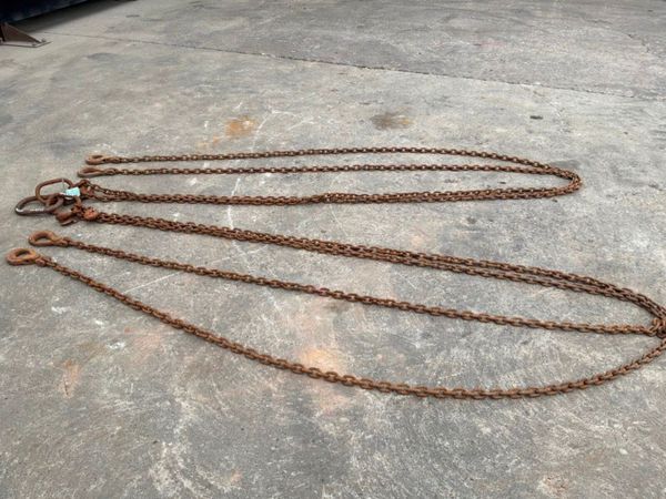 20ft x 10mm LIFTING CHAINS...4 LEG BROTHER...4824. 386215425
