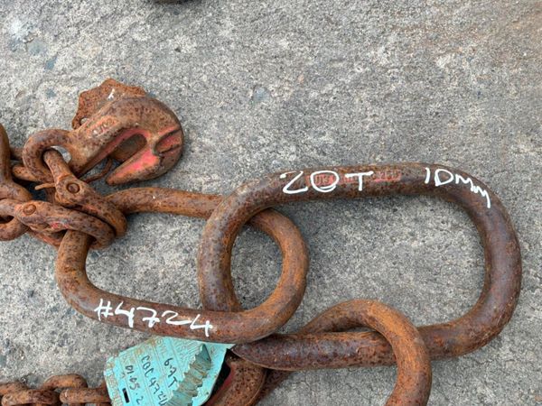 20ft x 10mm LIFTING CHAINS...4 LEG BROTHER...4824. 386215426