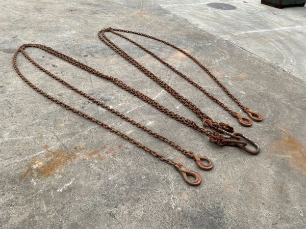 20ft x 10mm LIFTING CHAINS...4 LEG BROTHER...4824. 386215428