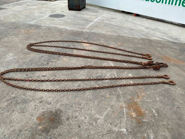 20ft x 10mm LIFTING CHAINS...4 LEG BROTHER...4824. 386215429