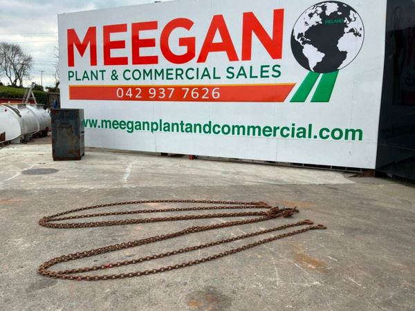 20ft x 10mm LIFTING CHAINS...4 LEG BROTHER...4824. 386215430