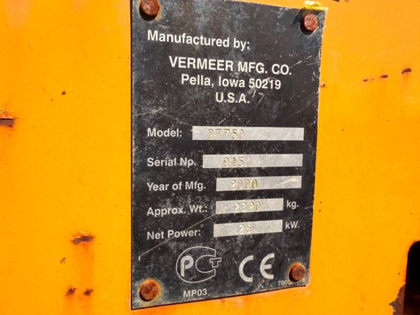 VERMEER DT750 POWER PACK  non runners ...497 386858099