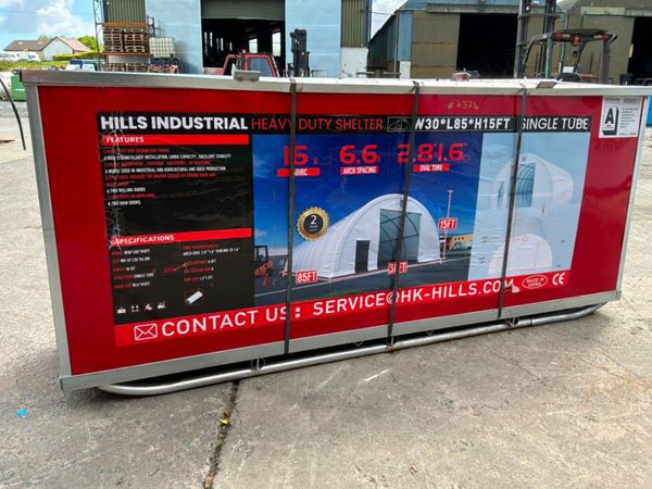 85ft x 30ft x 15ft HEAVY DUTY DOMED SHELTER....437 387350844
