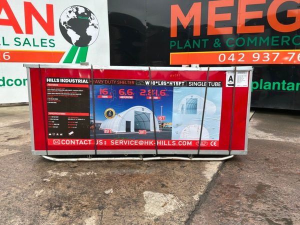 85 x 30 x 15 ft HEAVY DUTY DOMED SHELTER....4373 388057959