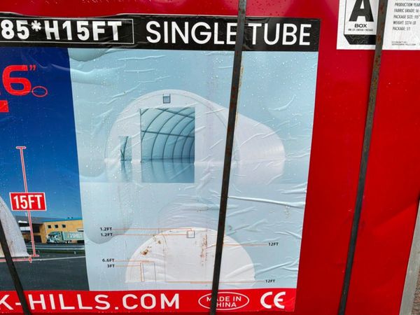85 x 30 x 15 ft HEAVY DUTY DOMED SHELTER....4373 388057924