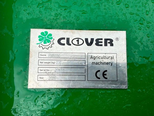 UNUSED CLOVER FMN180 FINISHING MOWER...1497.. 388152859