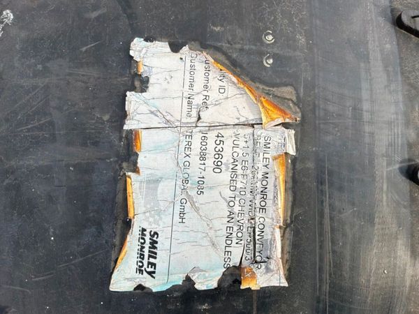 UNUSED 47" RUBBER CONVEYOR BELT........1419. 388112229