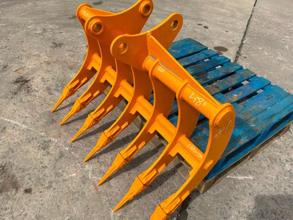 UNUSED 48" LAWN / STONE RAKE.....45mm....1945-2. 388424705