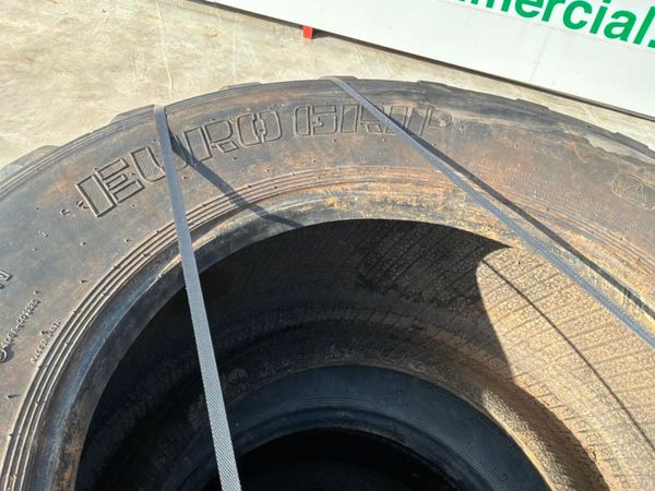 22.5 PART WORN DUMPER / TRAILER TYRES....1820. 388595589