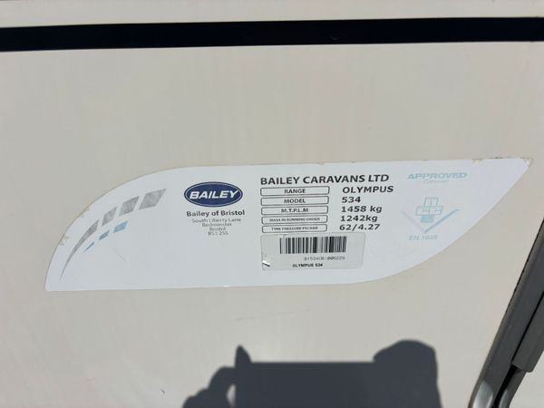Bailey Olympus 4 berth fixed bed caravan 388525532