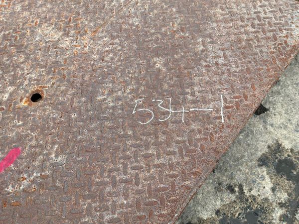 20mm STEEL ROAD PLATE / TRENCH COVERS...534-1 389285189