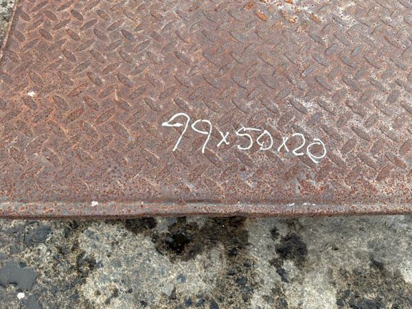 20mm STEEL ROAD PLATE / TRENCH COVERS...534-1 389285190