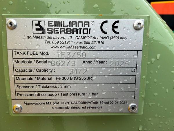 3000 litre FUEL BOWSER / STORAGE  TANK......783m. 389375697