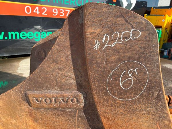 72" VOLVO DIGGING BUCKET......100mm PINS....2200m. 389578931