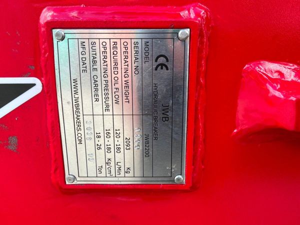 Unused JMB 2200 hammer breaker....80mm pins...2081 389584264