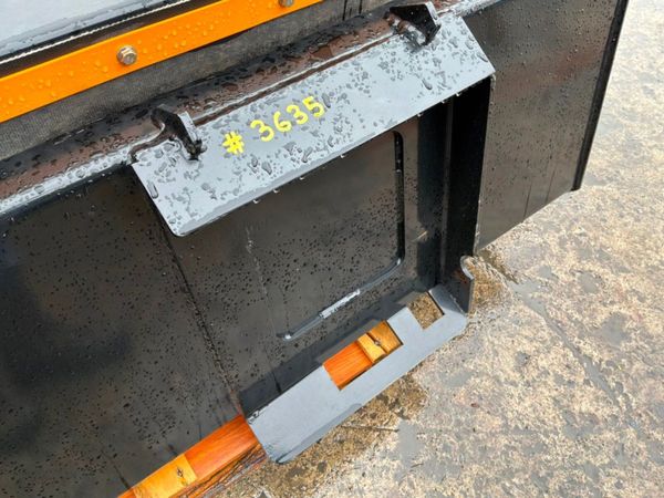 Unused 72" Skid steer road sweeper / collector box 389870903