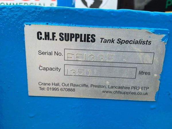 1350 Litres bunded fuel delivery / storage bowser. 389984044