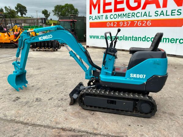 Kobelco Sk007-2 Micro Mini digger.....985 hours... 390059386