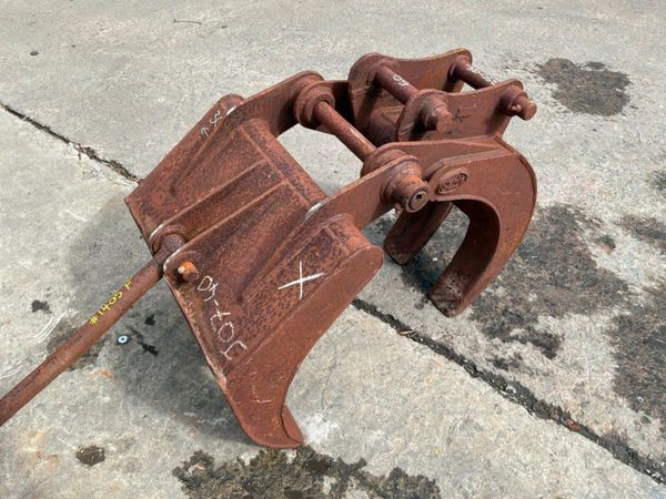 30" Geith manual grab grapple......50mm pins...... 390377646