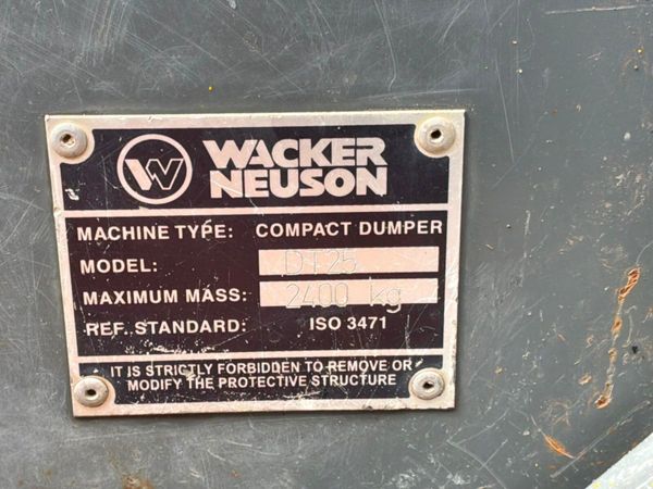 Wacker Nueson Dt25 swivel tracked crawler dumper.. 390303227