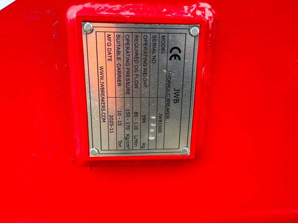13 TON JWB 1000 hammer / breaker.....65mm......209 390497381