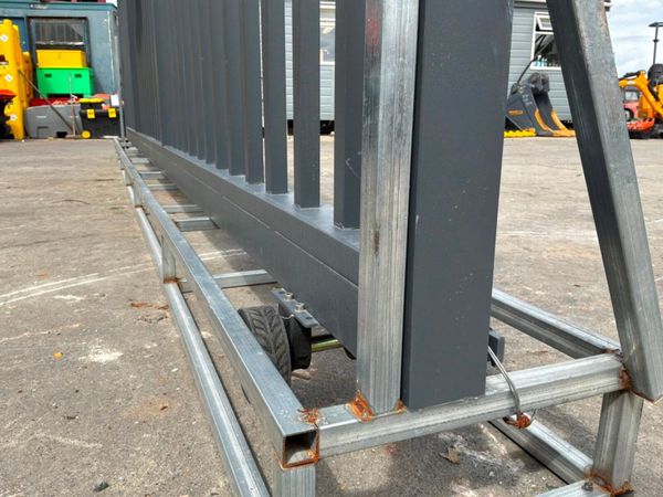 Unused 20ft remote control sliding entrance gate.. 390408130