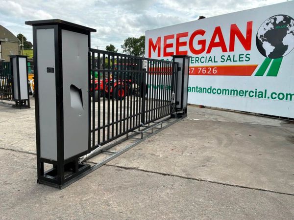 Unused 16ft Electric entrance gates & piers....... 390408469