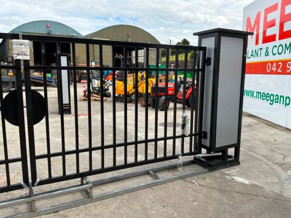 Unused 16ft Electric entrance gates & piers....... 390408488