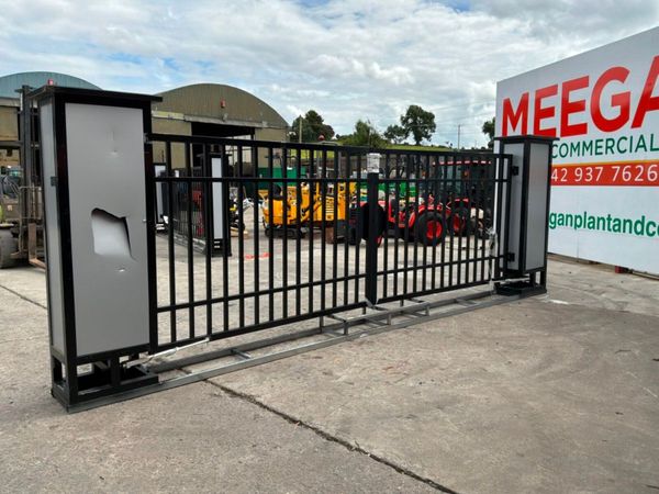 Unused 16ft Electric entrance gates & piers....... 390408516