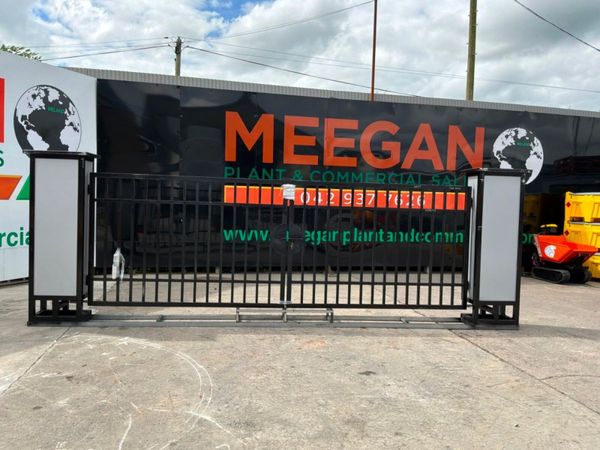 Unused 16ft Electric entrance gates & piers....... 390408538