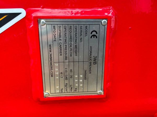 Unused JWB 680 hammer / breaker.....45mm pins..... 390521543