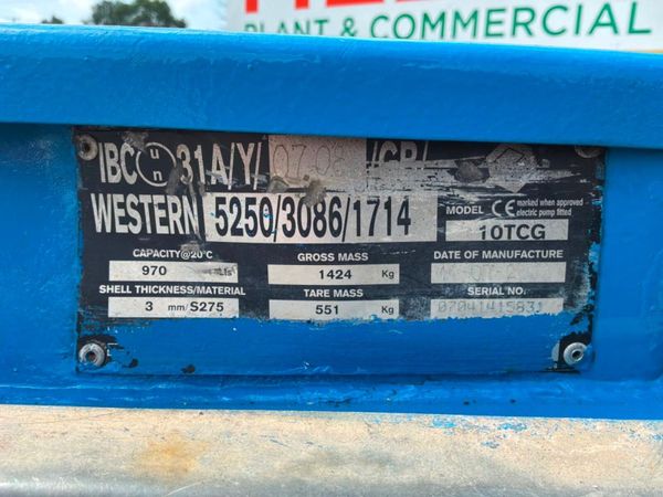 Western 950 litres bunded diesel storage bowser... 390864349