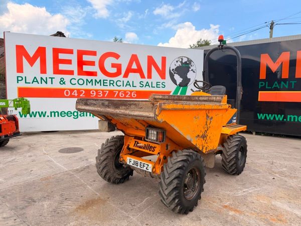 2018 THWAITES 3 TON DUMPER ...1,376 hours....822 391193925