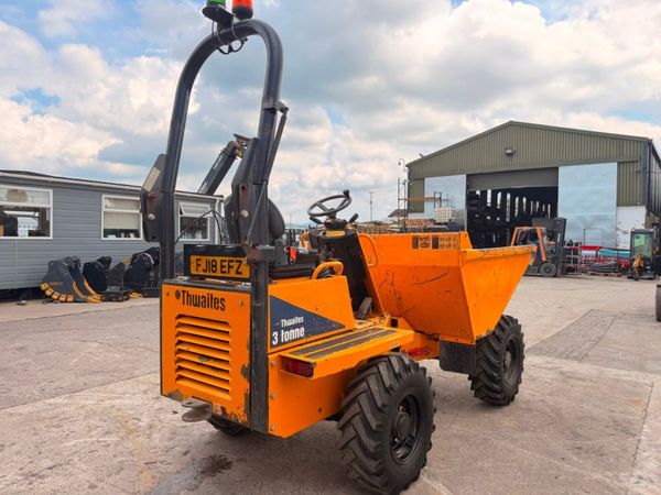 2018 THWAITES 3 TON DUMPER ...1,376 hours....822 391193933