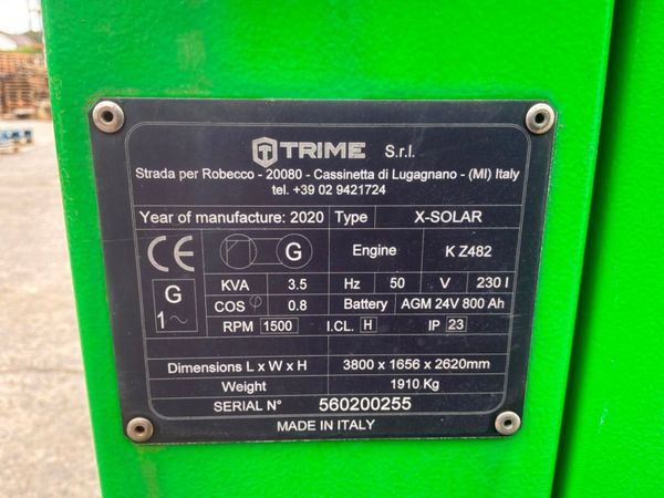 2020 Trime X-Solar led lighting tower.. 1842 hours 391351947
