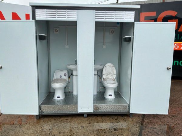 New / unused double toilet container cabins....... 391427801
