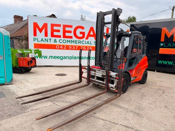 2015 LINDE 5 TON forklift .....full cab , fork pos 391688425