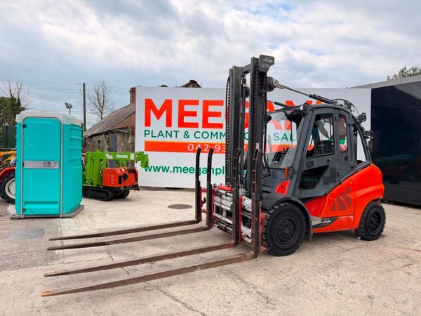 2015 LINDE 5 TON forklift .....full cab , fork pos 391688426