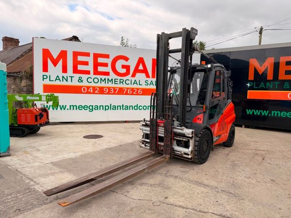 2015 LINDE 5 TON forklift .....full cab , fork pos 391688428