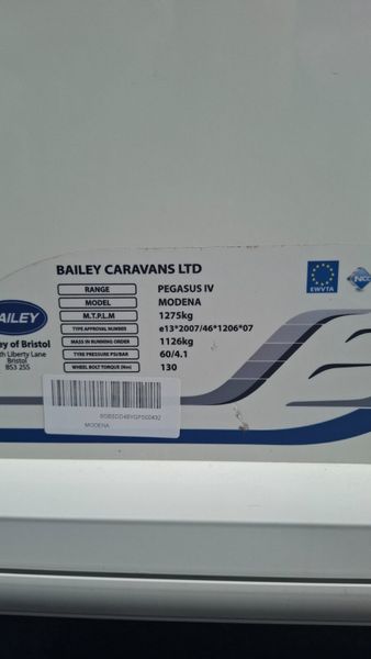 Bailey Pegasus  GT70 Modena Island Bed 391622156