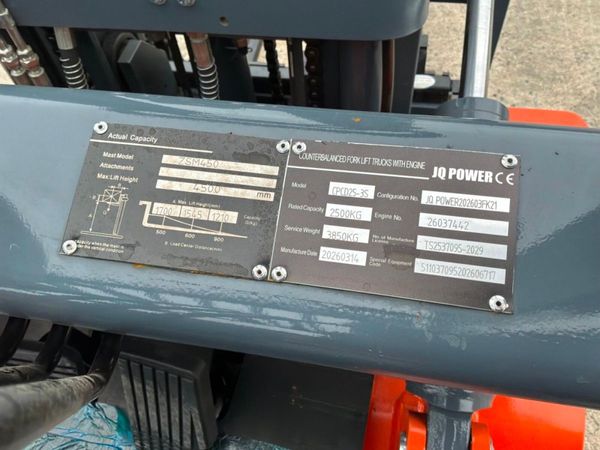New / unused JQ Power 2.5 ton forklift..container 391701245