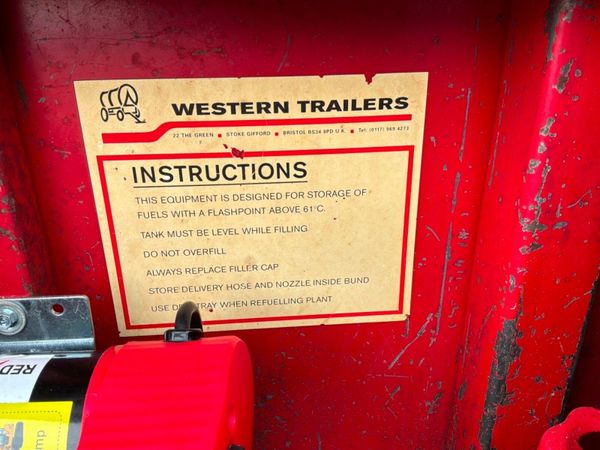 Western bunded diesel storage / delivery bowser... 391712679