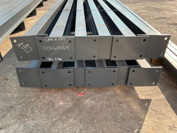 New / unused 100ft x 40ft x 17ft portal frame shed 392106751