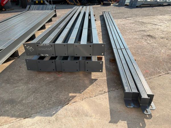 New / unused 100ft x 40ft x 17ft portal frame shed 392106754
