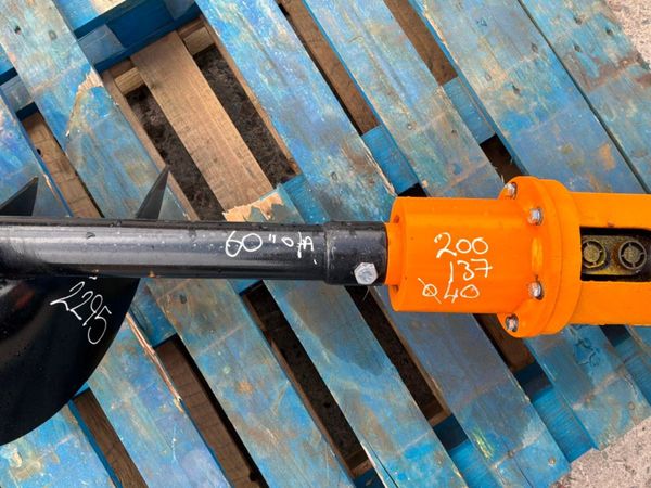 New / unused mini digger 16" Auger drill....40mm.. 392227353