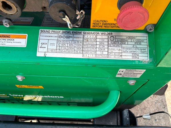 2022 Shindaiwa 310 generator/ welder.....411 hours 392400081
