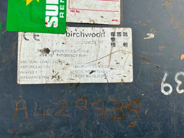 10 kva  240v / 110v Site transformer distribution 392697509