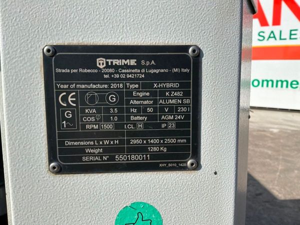 2018 Trime x-Hybrid led lighting tower...2970 hour 392611068