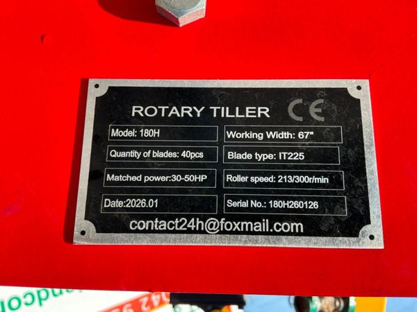 New / unused 72" rotavator tiller......3 point lin 392780430